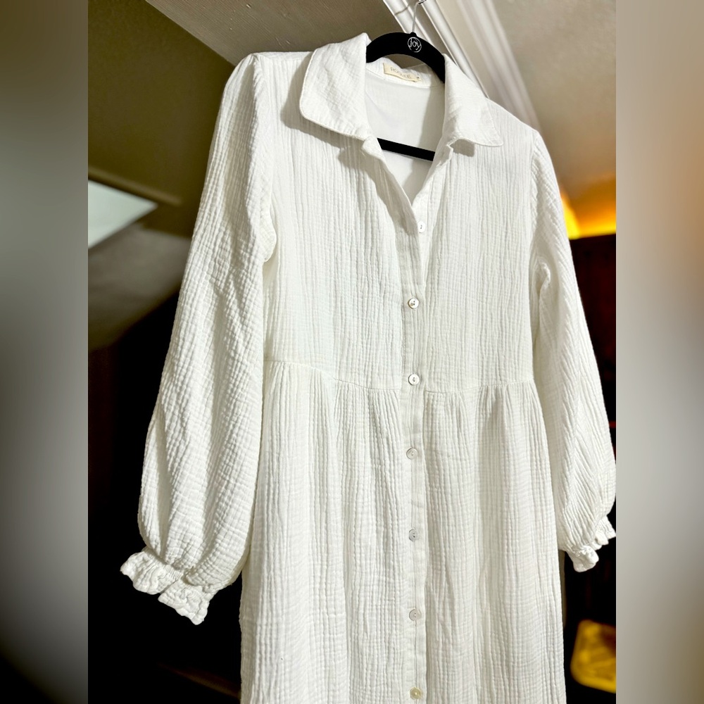 WHITE ROOLEE DRESS